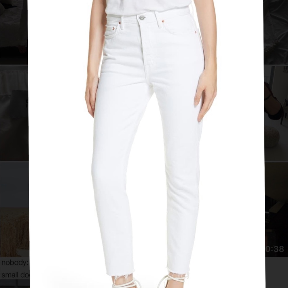 Grlfrnd karolina soft white jean sz 25